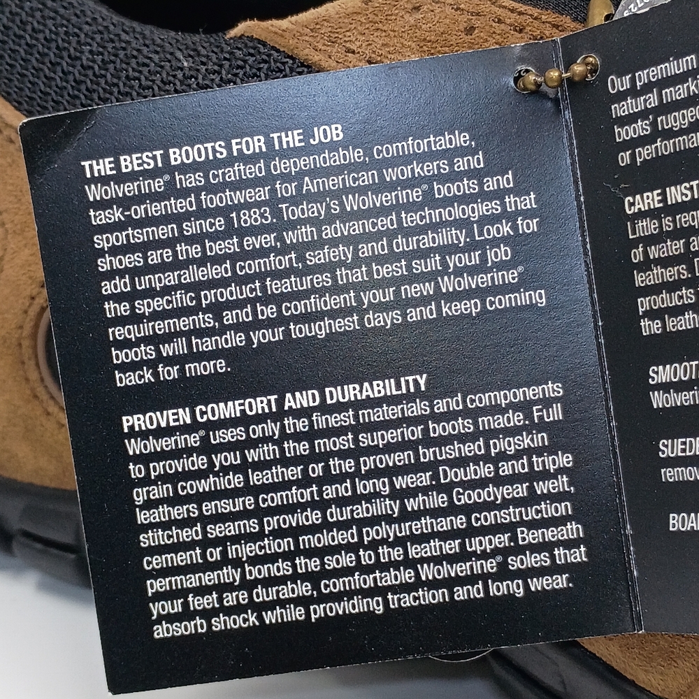 Wolverine Men's Brown Suede Steel Toe Shoes - Picture 5 of 16